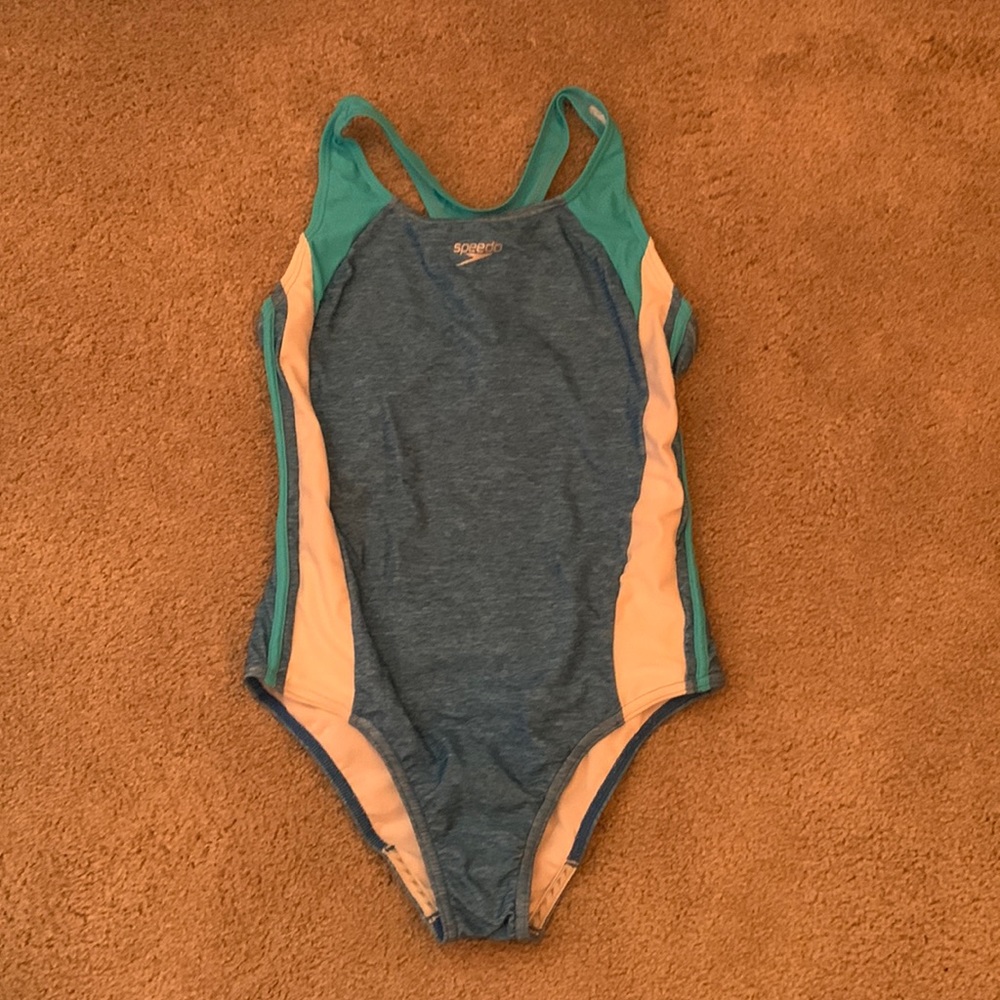 Blue speedo one piece, (14)